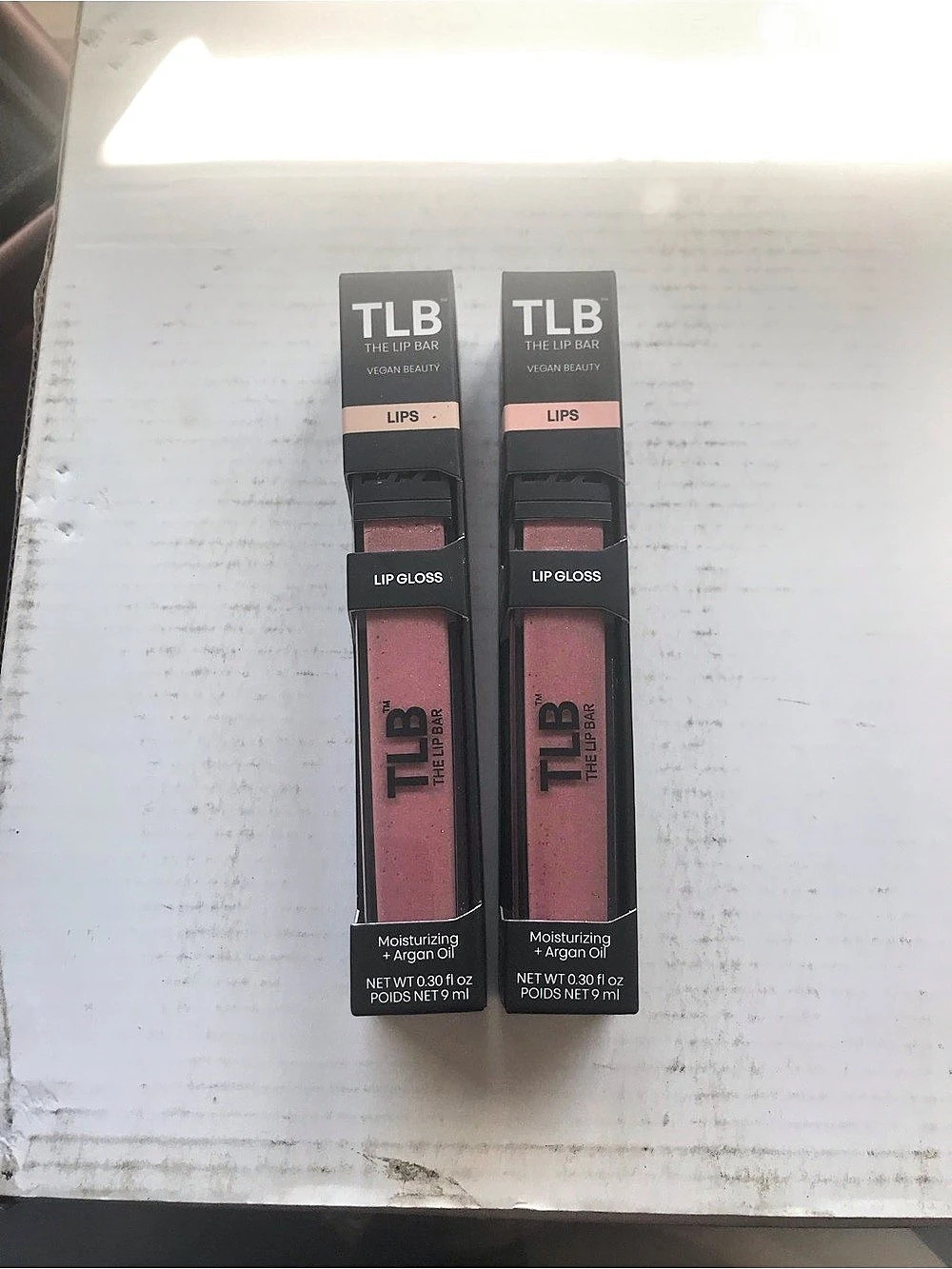 The Lip Bar Vegan Lip Gloss Burgundy 2-Piece Set NWT